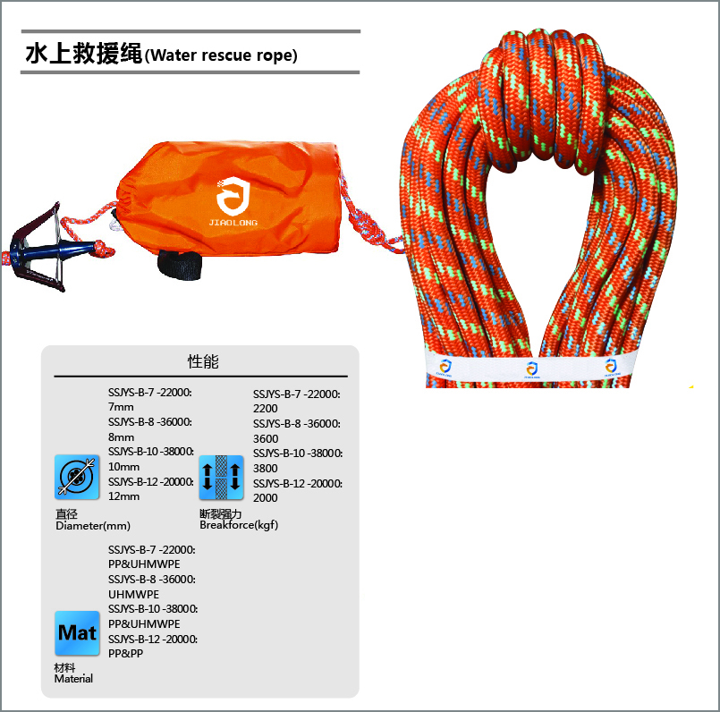 10mm水上救援绳