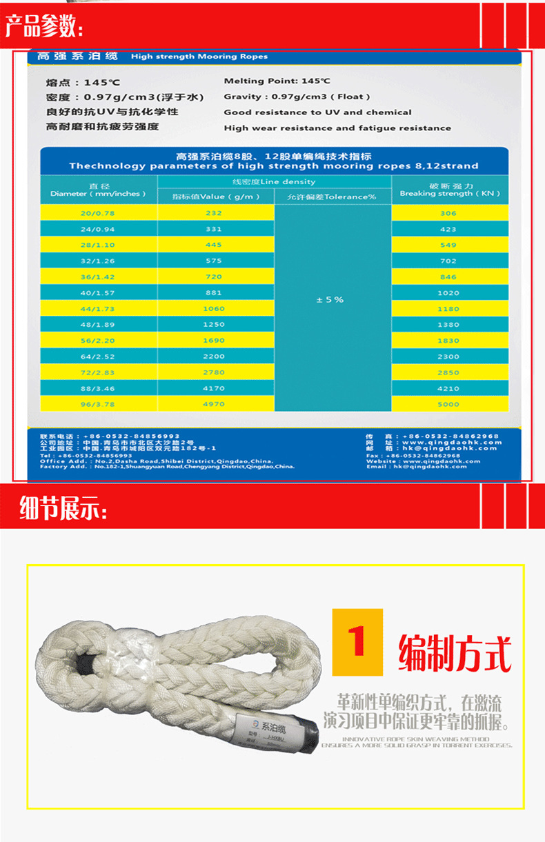 系泊缆